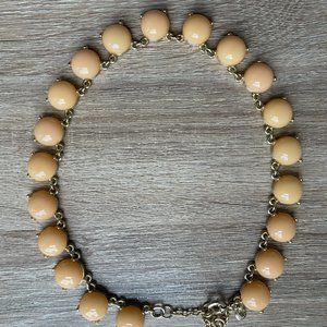 J Crew Peach Circle Necklace